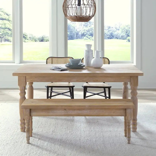 Grain Wood Furniture Valerie 63-inch Solid Wood Dining Table