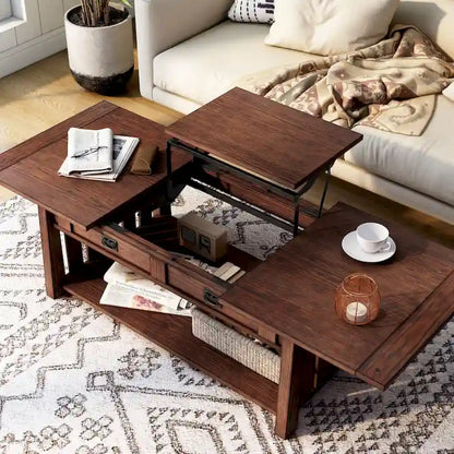 DH BASIC Mission 46-inch Wood Lift Top Coffee Table