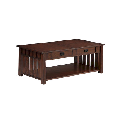 DH BASIC Mission 46-inch Wood Lift Top Coffee Table