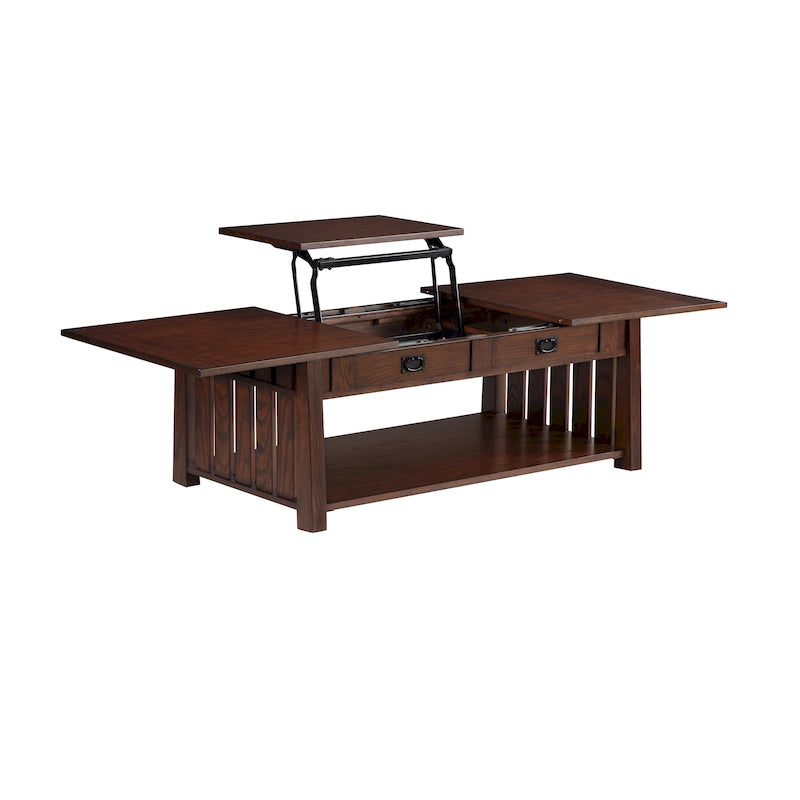 DH BASIC Mission 46-inch Wood Lift Top Coffee Table