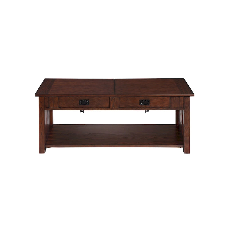 DH BASIC Mission 46-inch Wood Lift Top Coffee Table