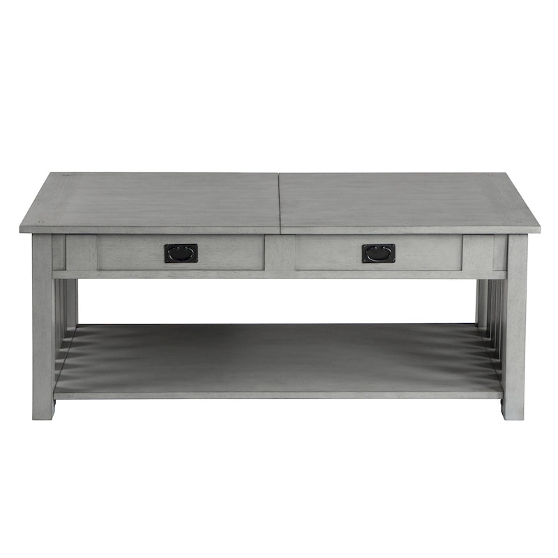 DH BASIC Mission 46-inch Wood Lift Top Coffee Table