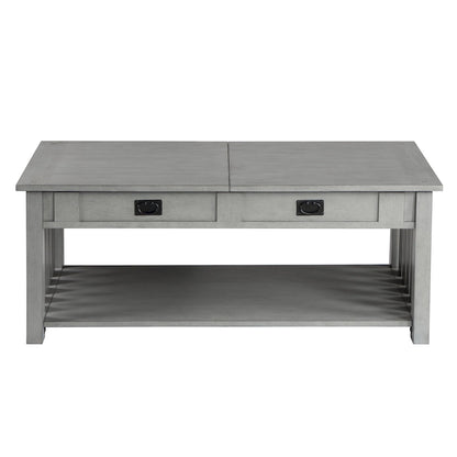 DH BASIC Mission 46-inch Wood Lift Top Coffee Table