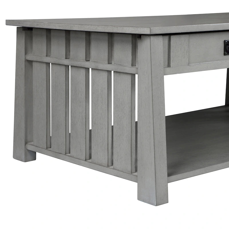 DH BASIC Mission 46-inch Wood Lift Top Coffee Table