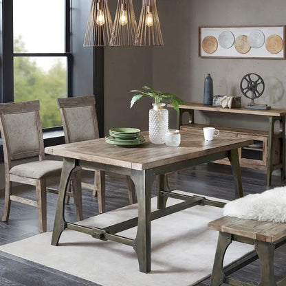 INK+IVY Oliver Grey Extension Dining Table