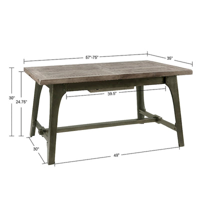INK+IVY Oliver Grey Extension Dining Table