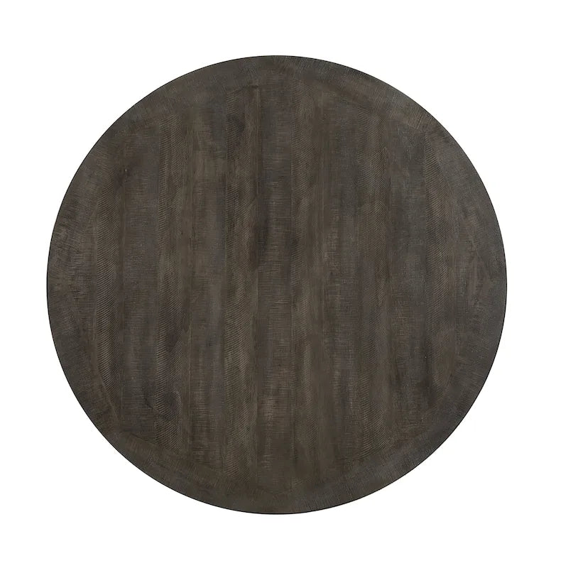 Furniture of America Sylmer Farmhouse 54-inch Wood Round Dining Table