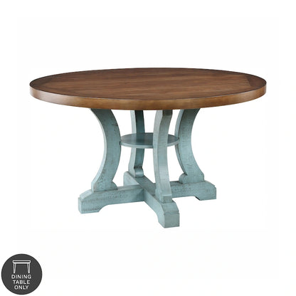 Furniture of America Sylmer Farmhouse 54-inch Wood Round Dining Table
