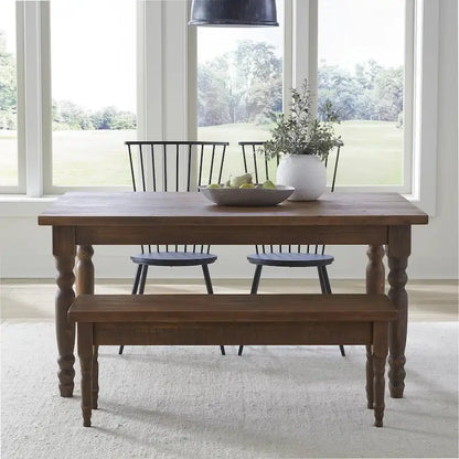 Grain Wood Furniture Valerie 63-inch Solid Wood Dining Table