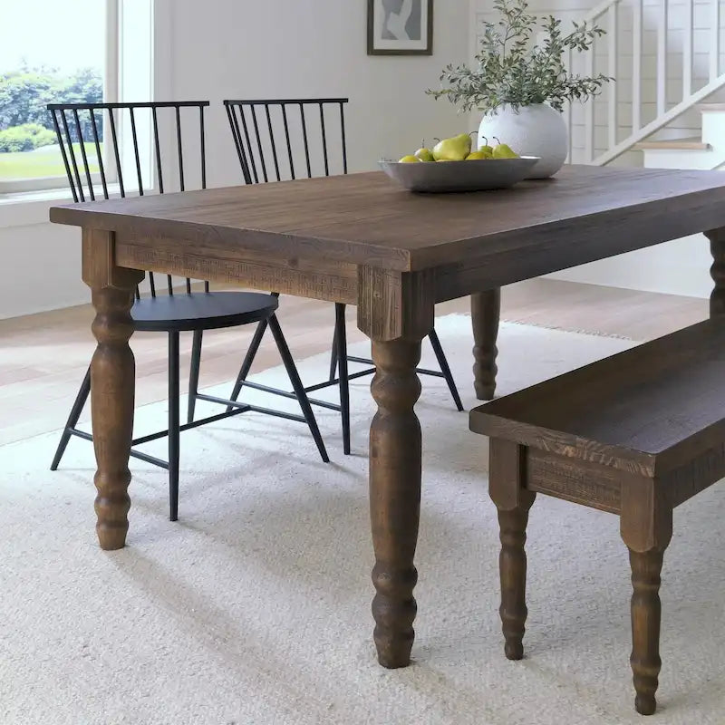 Grain Wood Furniture Valerie 63-inch Solid Wood Dining Table