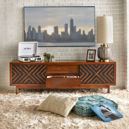 Lifestorey Mason Mid-century Geometric TV Stand