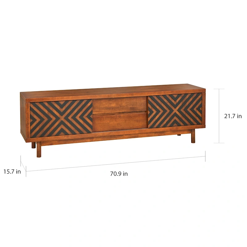 Lifestorey Mason Mid-century Geometric TV Stand
