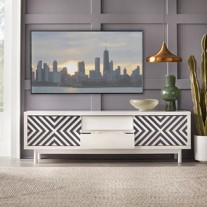 Lifestorey Mason Mid-century Geometric TV Stand
