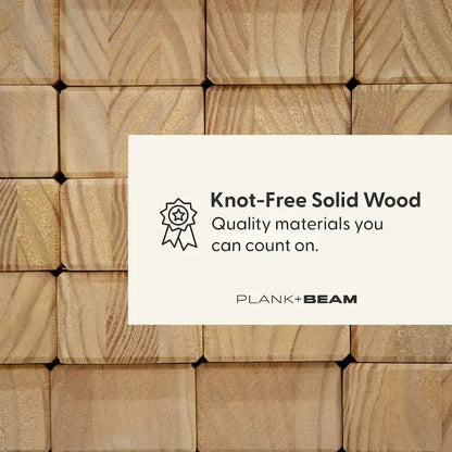 Plank and Beam Queen-Size Bed with Panel Headboard