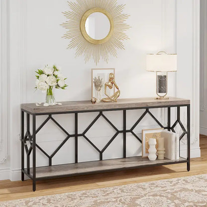 70.9 Inche Extral Long Console Sofa Accent Table for Entryway Living Room