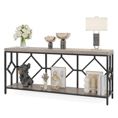 70.9 Inche Extral Long Console Sofa Accent Table for Entryway Living Room