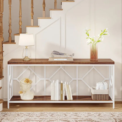 70.9 Inche Extral Long Console Sofa Accent Table for Entryway Living Room