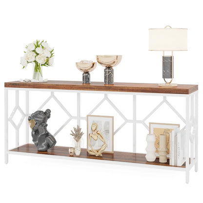 70.9 Inche Extral Long Console Sofa Accent Table for Entryway Living Room