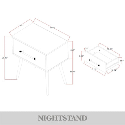 CraftPorch 4 Piece Contemporary Bedroom Set