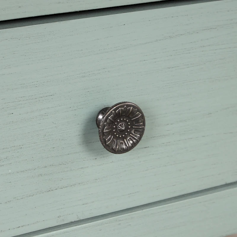 Modern Solid Pine Wood Top Console Table with 3 Drawers and 2 Shelves