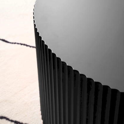 Modern Glam Round End Nesting Coffee Table Set for Living Room (Set of 2) No Assembled